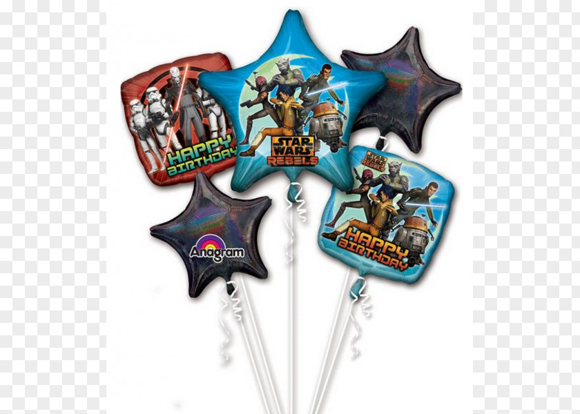 Floating Ribbon Star Wars: The Clone Wars Mylar Balloon Flower Bouquet Chewbacca PNG