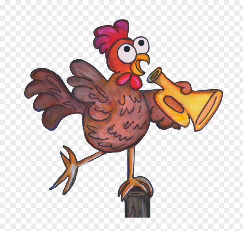 Chicken Rooster As Food Illustration Cartoon PNG