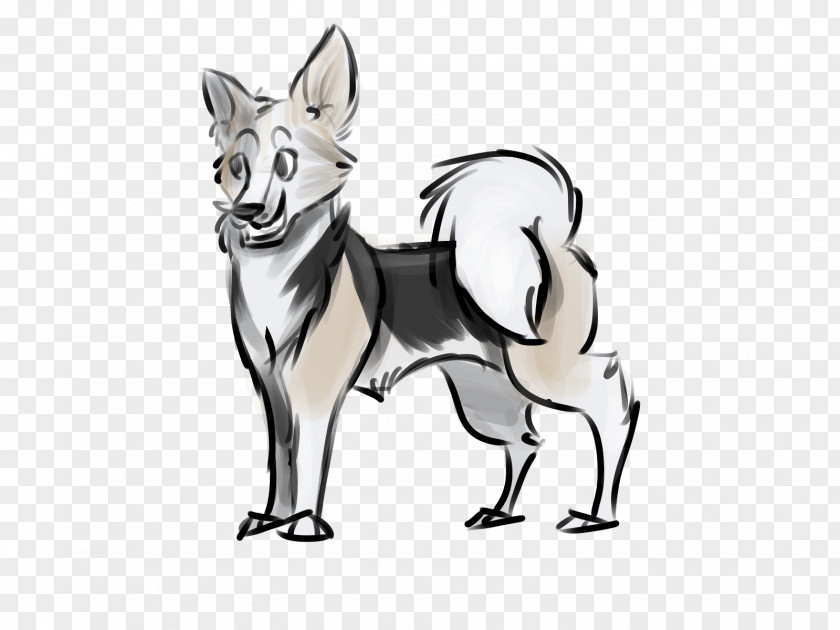 Dog Breed Red Fox Line Art Drawing PNG