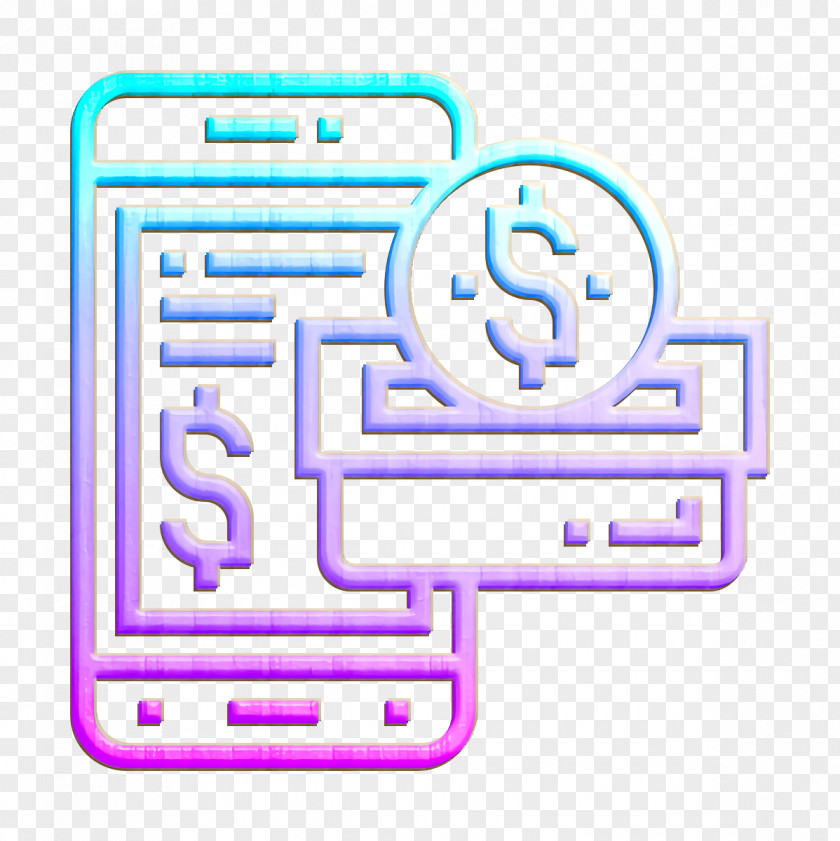 Smartphone Payment Icon Digital Banking PNG