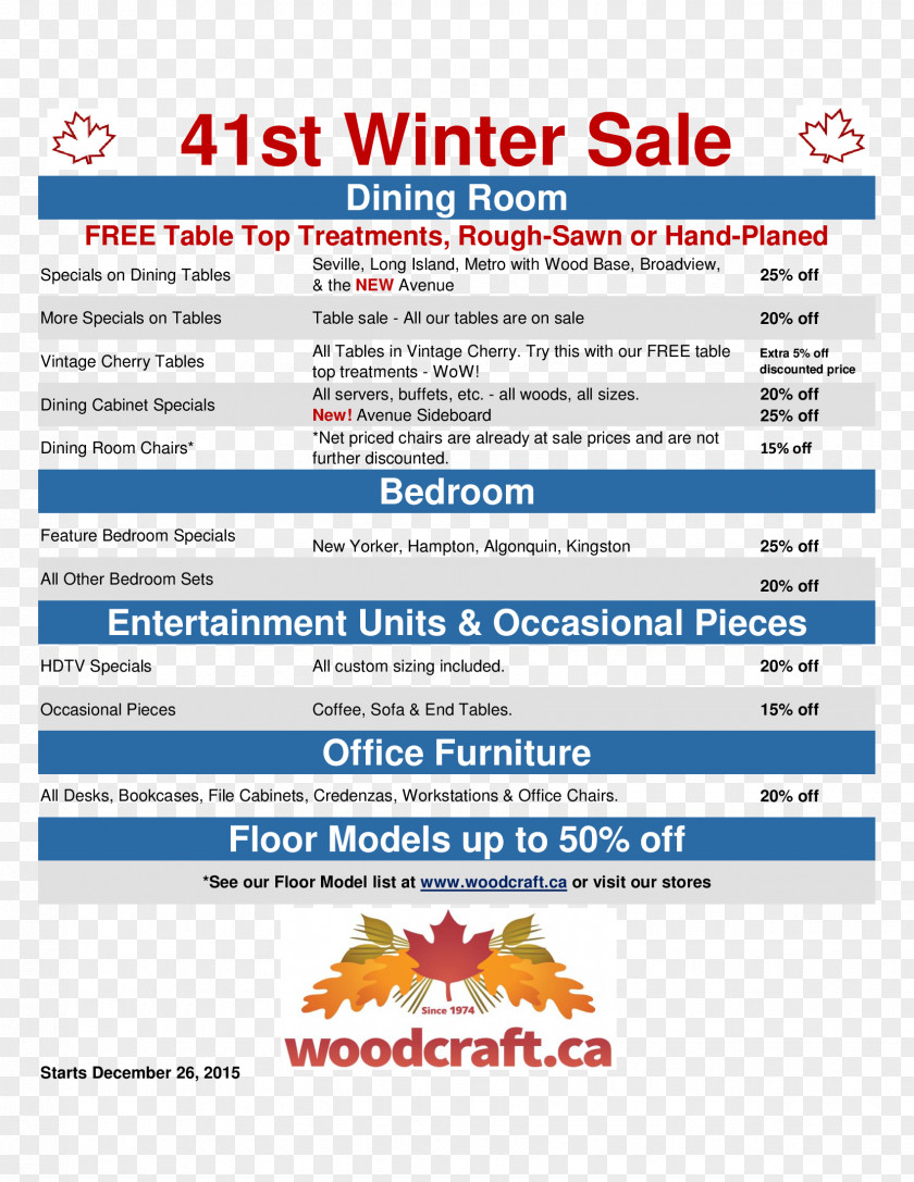 Winter Sale Online Advertising Web Page Document PNG