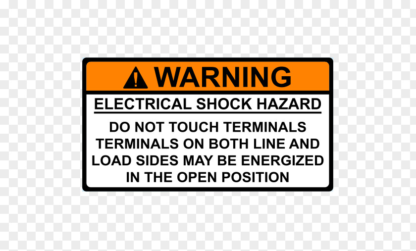 Electrical Shock Warning Label Hazard Symbol Injury Electricity PNG