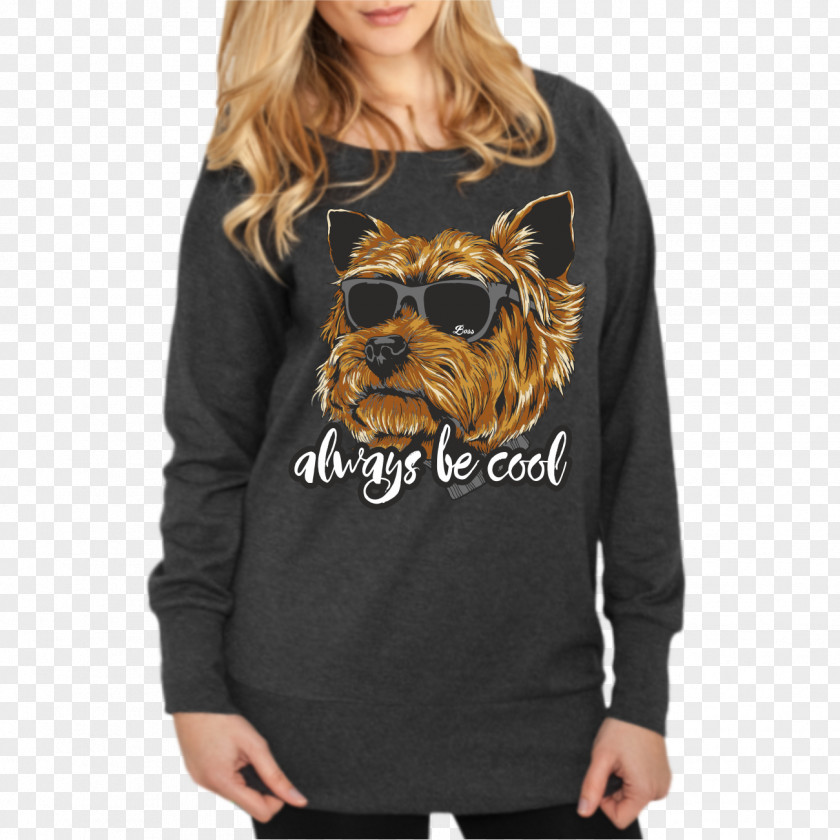 T-shirt Hoodie Yorkshire Terrier Bluza Sweater PNG
