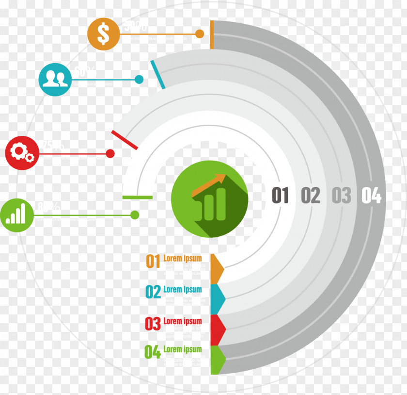 Vector Circle Marketing Material Infographic Icon PNG