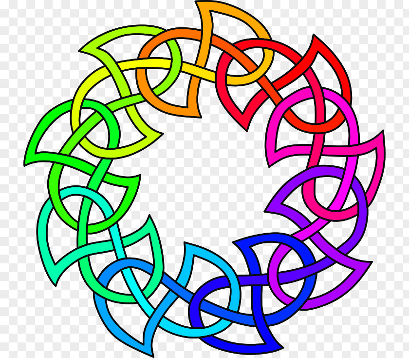 Celtic Knot Pentacle Pentagram High Cross Triquetra PNG