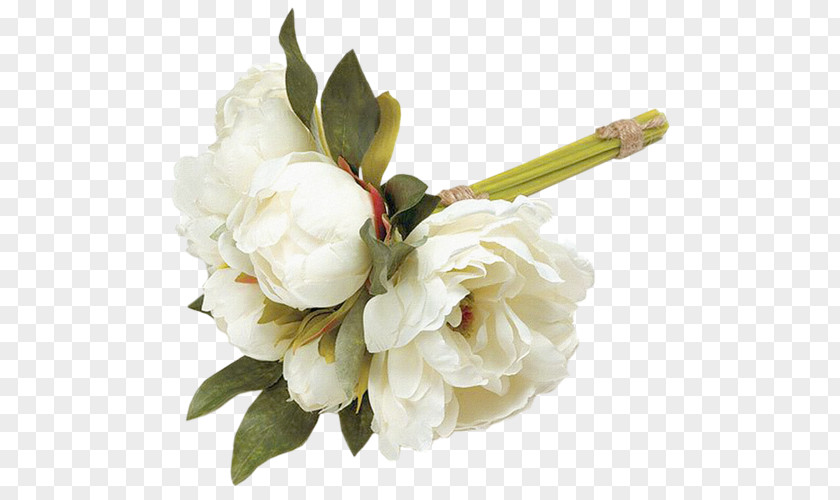 Flower Bouquet Wedding Invitation White PNG