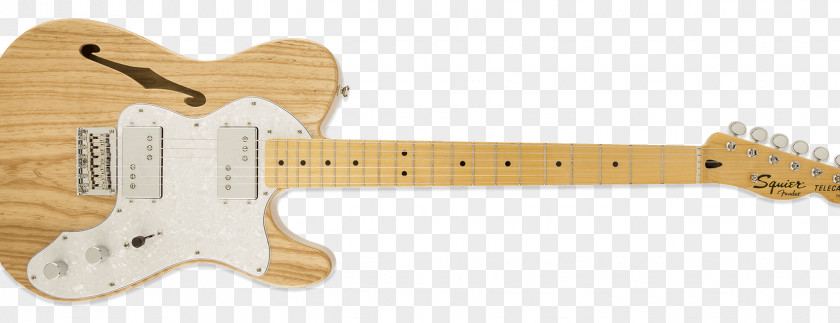 Guitar Squier Fender Telecaster Thinline Electric Musical Instruments PNG