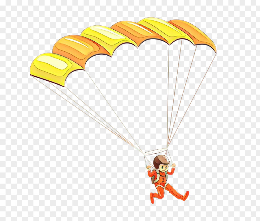 Parachute Yellow Parachuting Air Sports Paragliding PNG