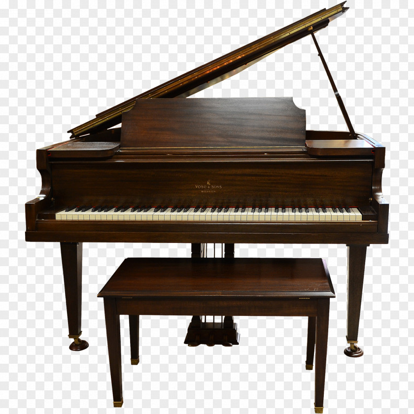 Walnut Digital Piano Musical Instruments Player Spinet PNG