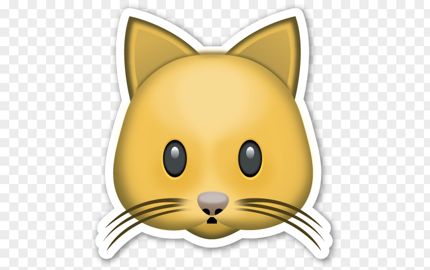 Face Cat Sticker T-shirt Emoji Kitten PNG