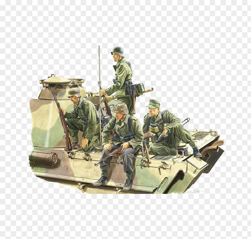 Fighting Tribe Germany Second World War Dragon Models Limited Tank Scale Model PNG