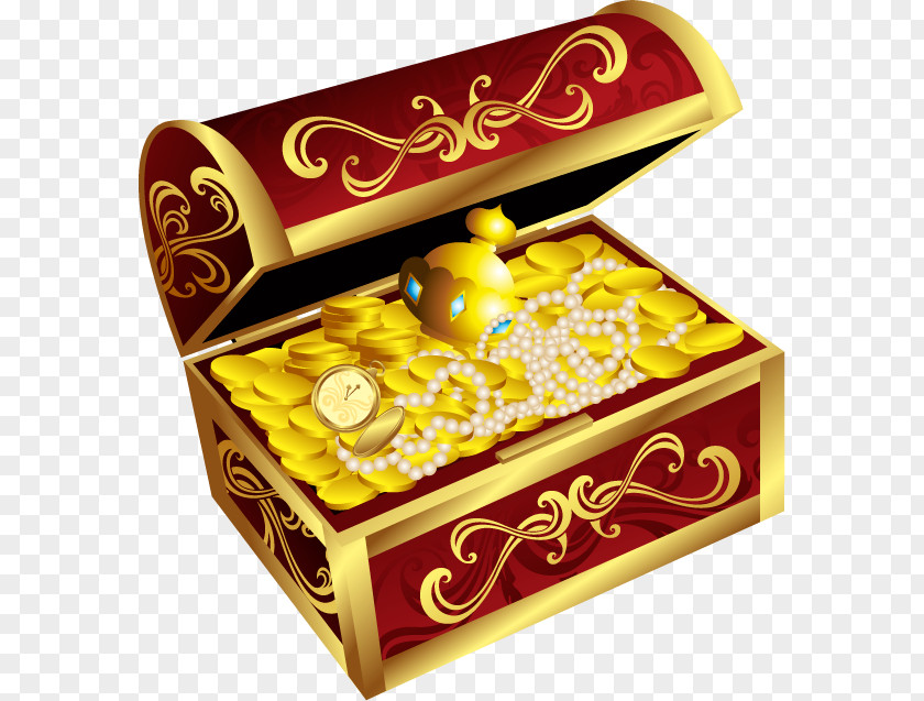 Jewellery Casket Gold Necklace Ring PNG