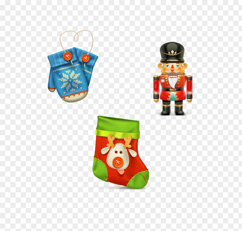 Three-dimensional Socks Gloves Soldiers Christmas Avatar The Icons Icon PNG