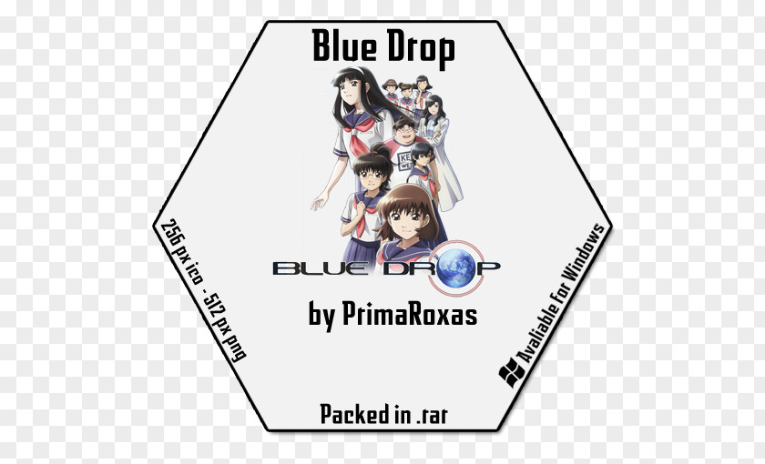 Blue Drop Cartoon Blu-ray Disc Drawing Line Art Color PNG