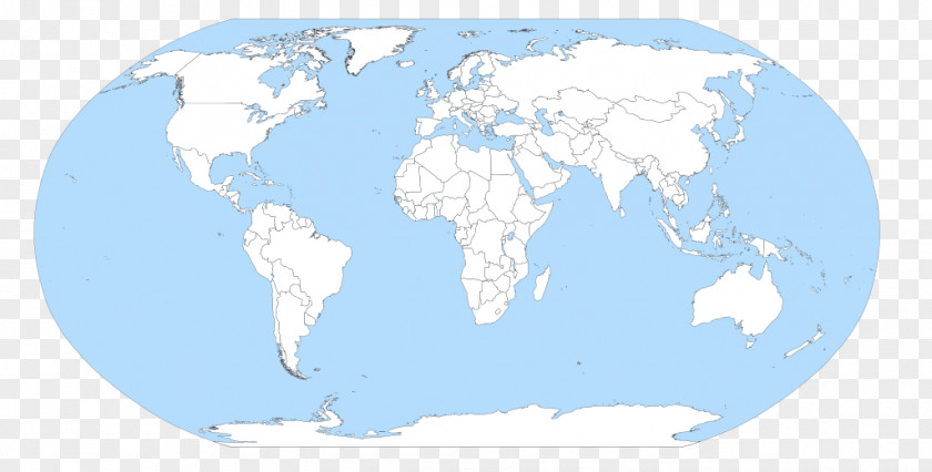 Under Sea World Map Blank Globe PNG
