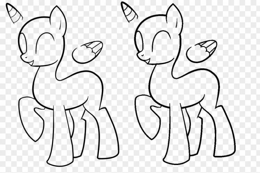 Pegasus Outline My Little Pony Rarity Drawing Winged Unicorn PNG