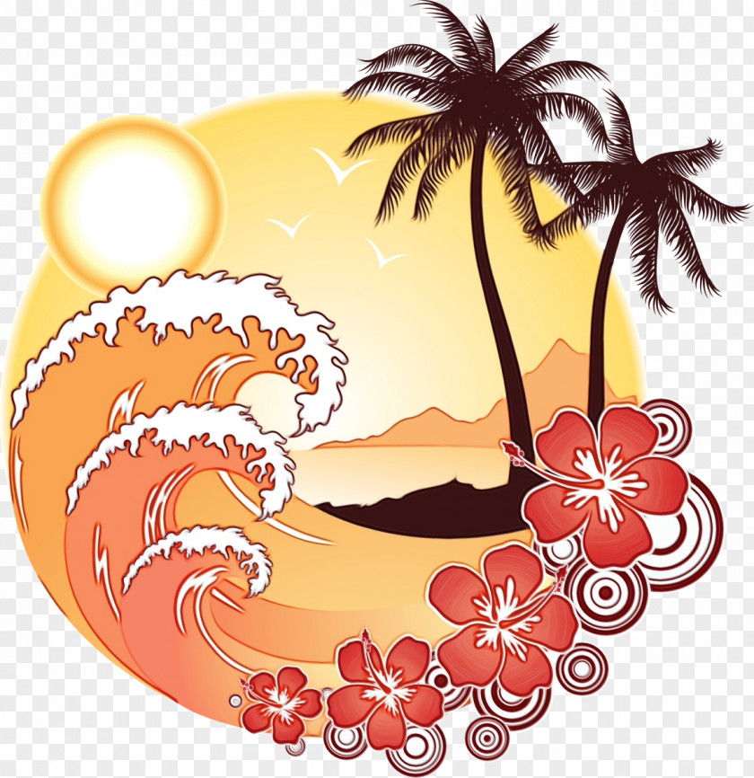 Floral Design Flower Palm Tree Drawing PNG
