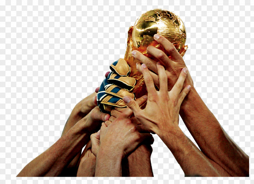 Hand-held World Cup FIFA Trophy PNG