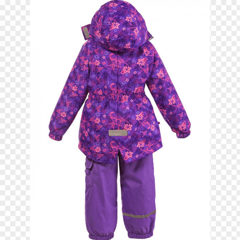 Purple Hood Outerwear Boilersuit Costume PNG