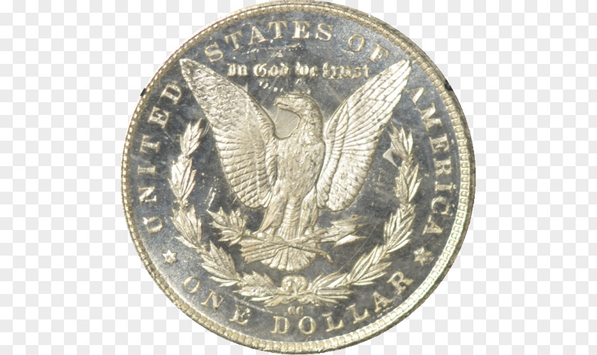 Silver Dollar Eucalyptus Coin Morgan Proof Coinage 1804 PNG
