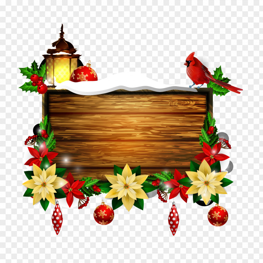 Wood Framed Windows Vector Graphics Christmas Day Royalty-free Stock Illustration PNG