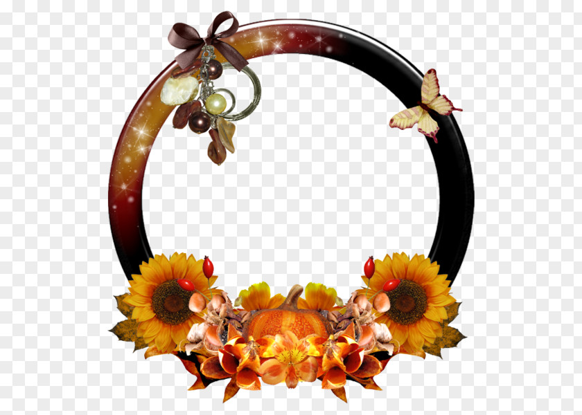 Flowers Ring Picture Frame Film Computer File PNG
