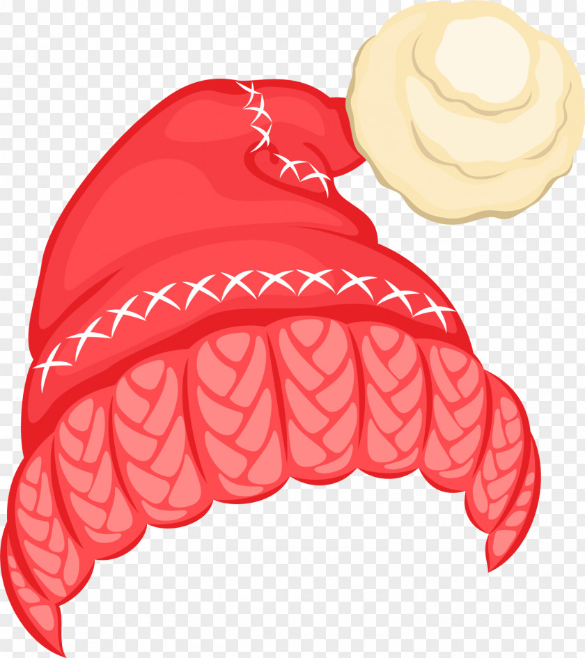 Hand Painted Red Hat Ball Snowman Christmas Clip Art PNG
