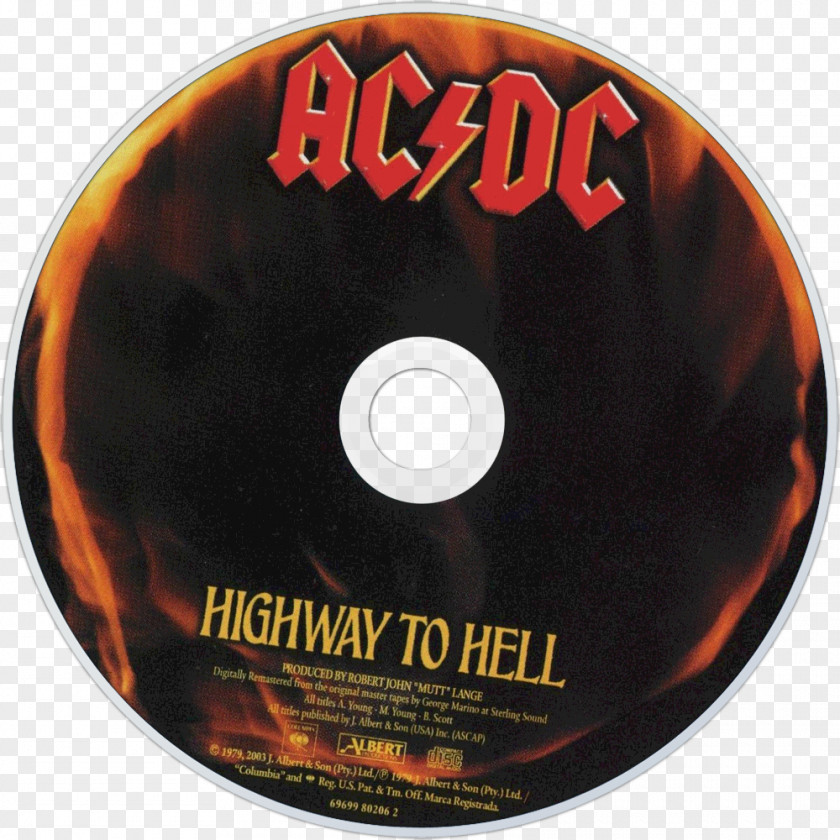 Highway To Hell AC/DC Compact Disc Album Albom PNG