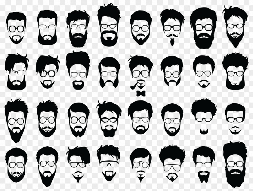 Beard Moustache Hairstyle Facial Hair PNG