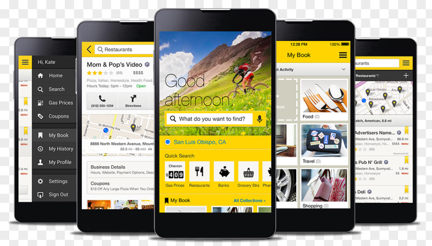 Play Cell Phone Yellowpages.com Yellow Pages Advertising Android PNG