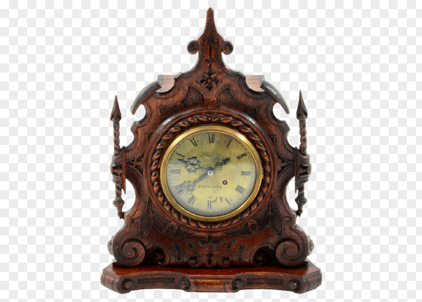 Antique Solvang Antiques Bracket Clock PNG