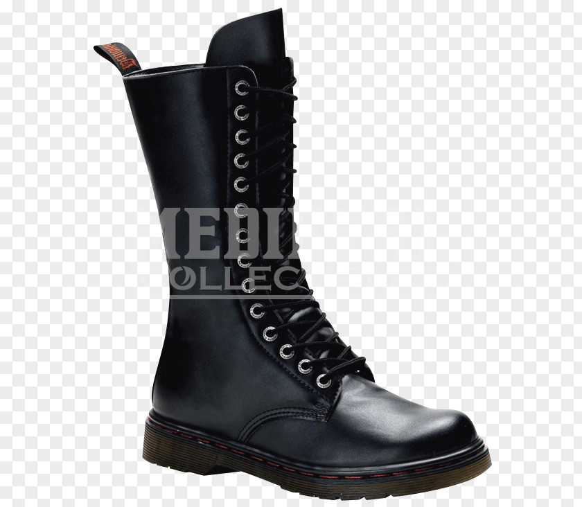 Boot Knee-high Combat Motorcycle Artificial Leather PNG