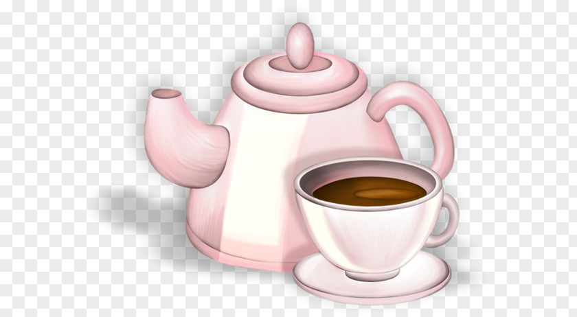 Cartoon Tea Cup Teapot Coffee PNG