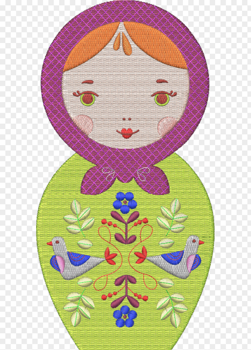 Doll Sewing Embroidery PNG