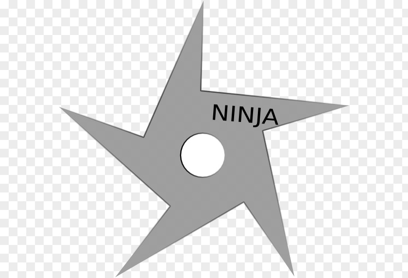 Ninja Shuriken Vector Graphics Clip Art Image PNG