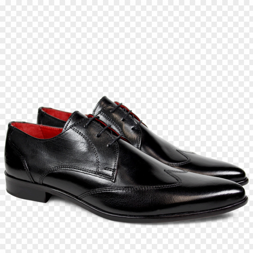 Slip-on Shoe Derby Leather Black PNG