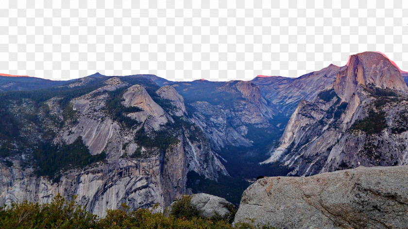 California National Parks Yosemite Falls Half Dome El Capitan Valley Tunnel View PNG