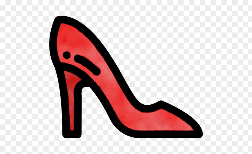 Carmine Basic Pump Footwear High Heels Red Court Shoe PNG