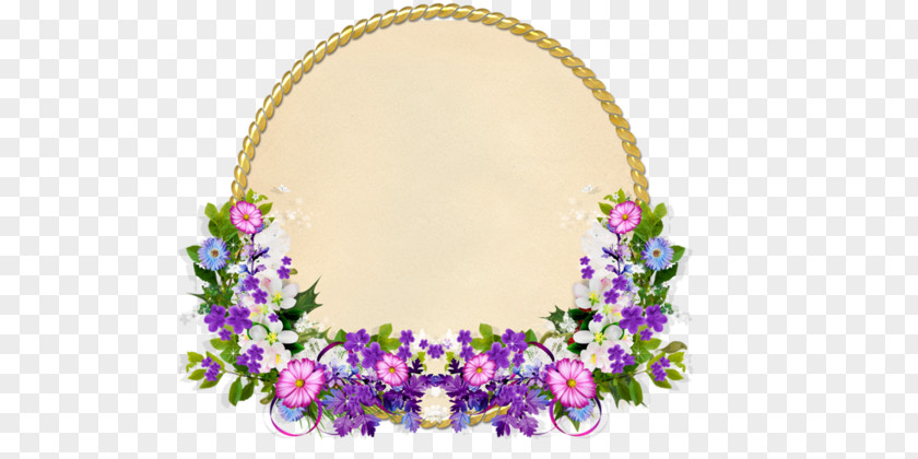 Flowers Around The Ring Picture Frame Clip Art PNG