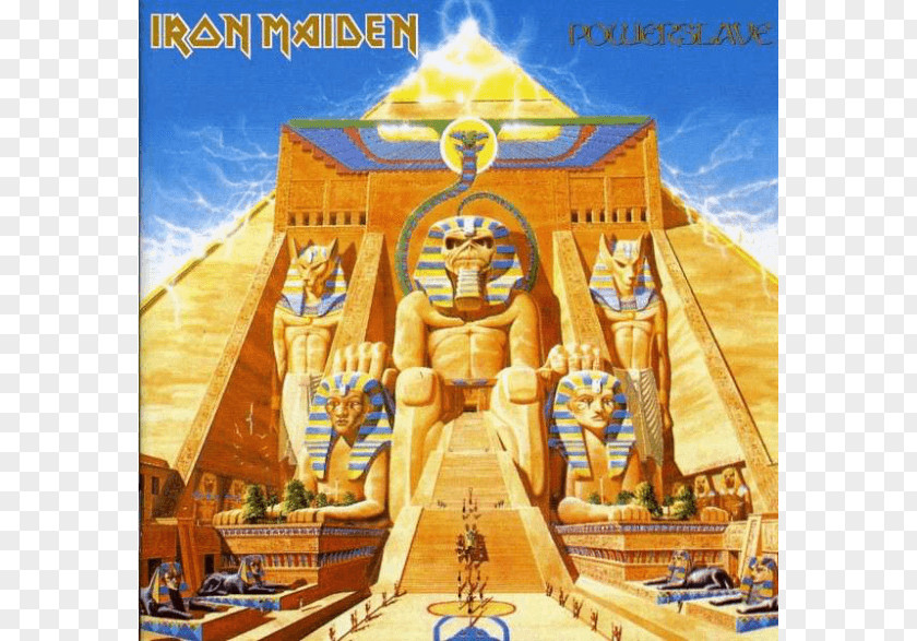 Iron Maiden Logo Powerslave Eddie Phonograph Record Album PNG