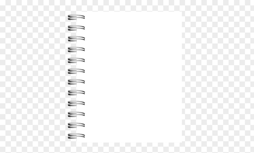 Notebook Paper Bookmark White PNG
