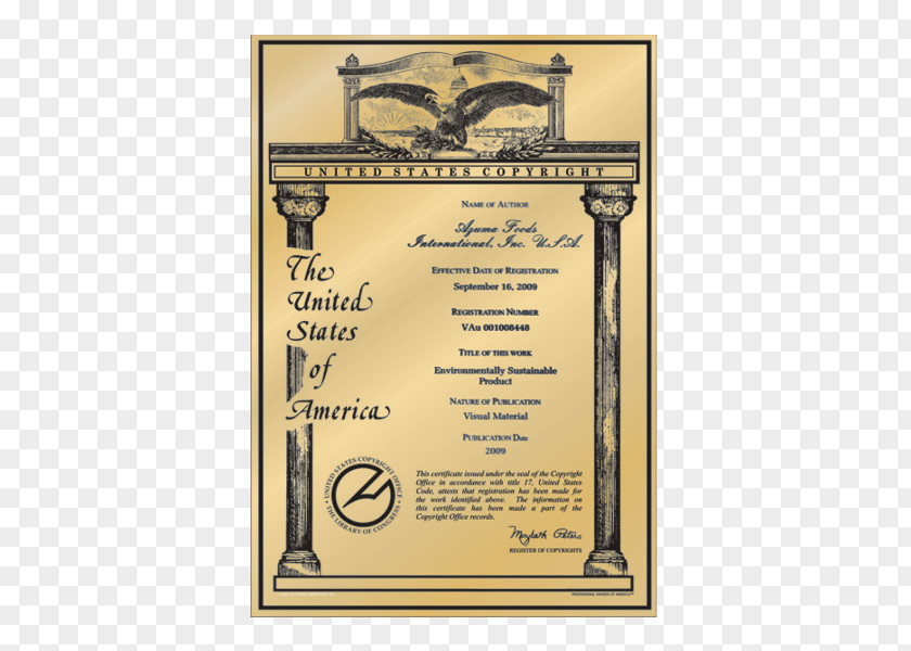 Patent Certificate United States Inventor Invention Computer PNG