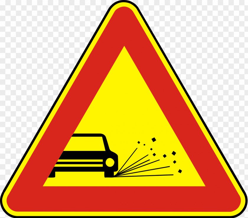 Road Traffic Sign Loose Chippings Vehicle Transport PNG