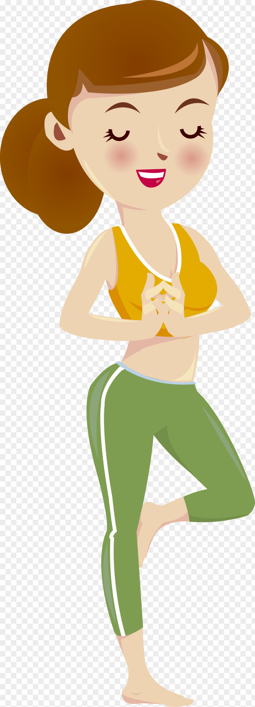 Yoga Beauty Fitness Picture Woman Clip Art PNG