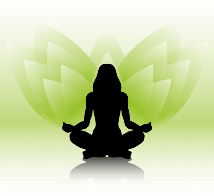 Yoga Lotus Position Silhouette Sitting PNG