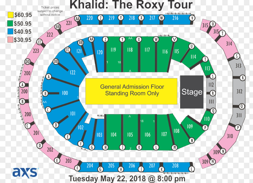 Khalid Infinite Energy Arena Man Of The Woods Tour Sports Venue Seating Assignment PNG