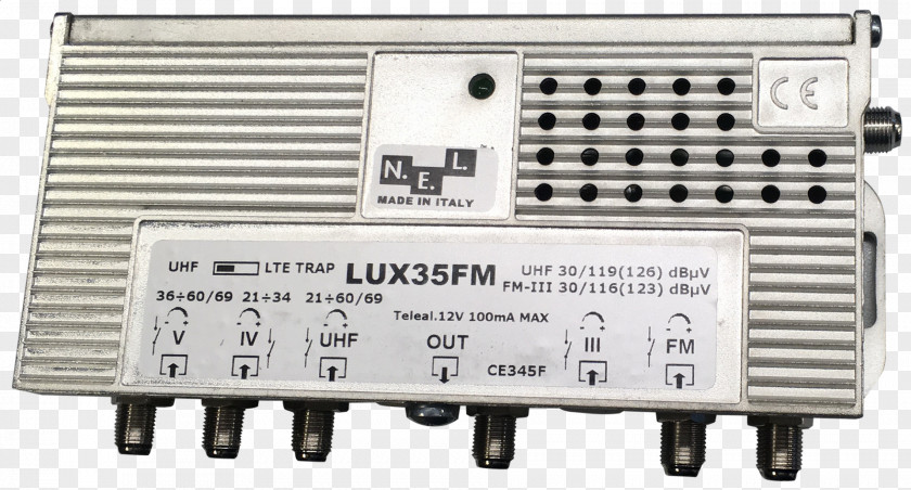Lux Amplifier RF Modulator Antennensteckdose Terrestrische Übertragung Very High Frequency PNG