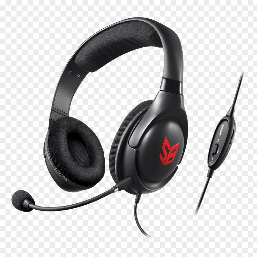 Microphone Noise-canceling Headphones Creative Technology Audio PNG