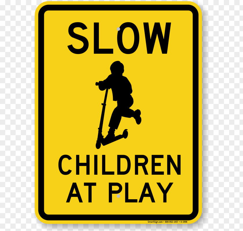 Pictures Of Children At Play Slow Traffic Sign PNG