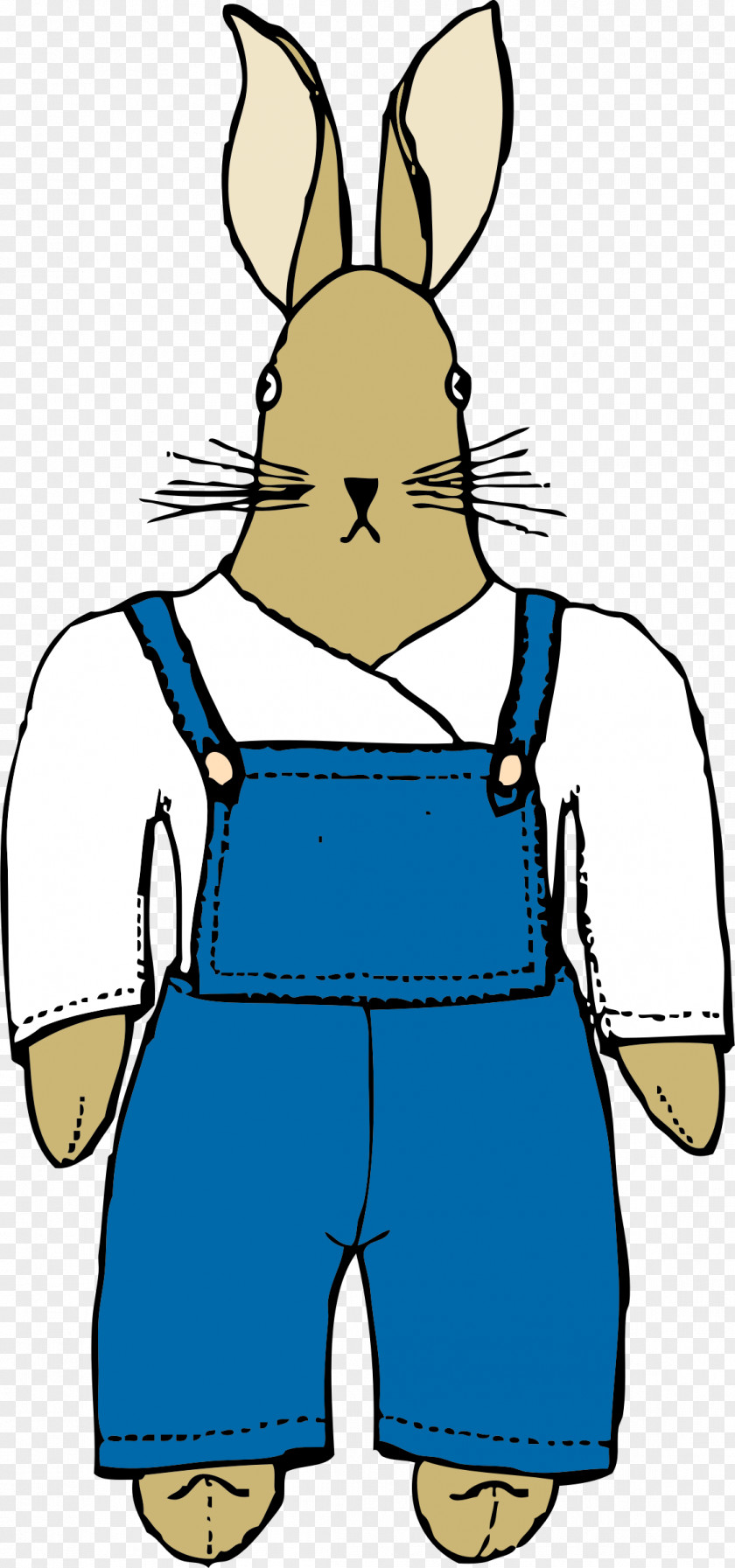 Bunnies Overall Clothing Clip Art PNG